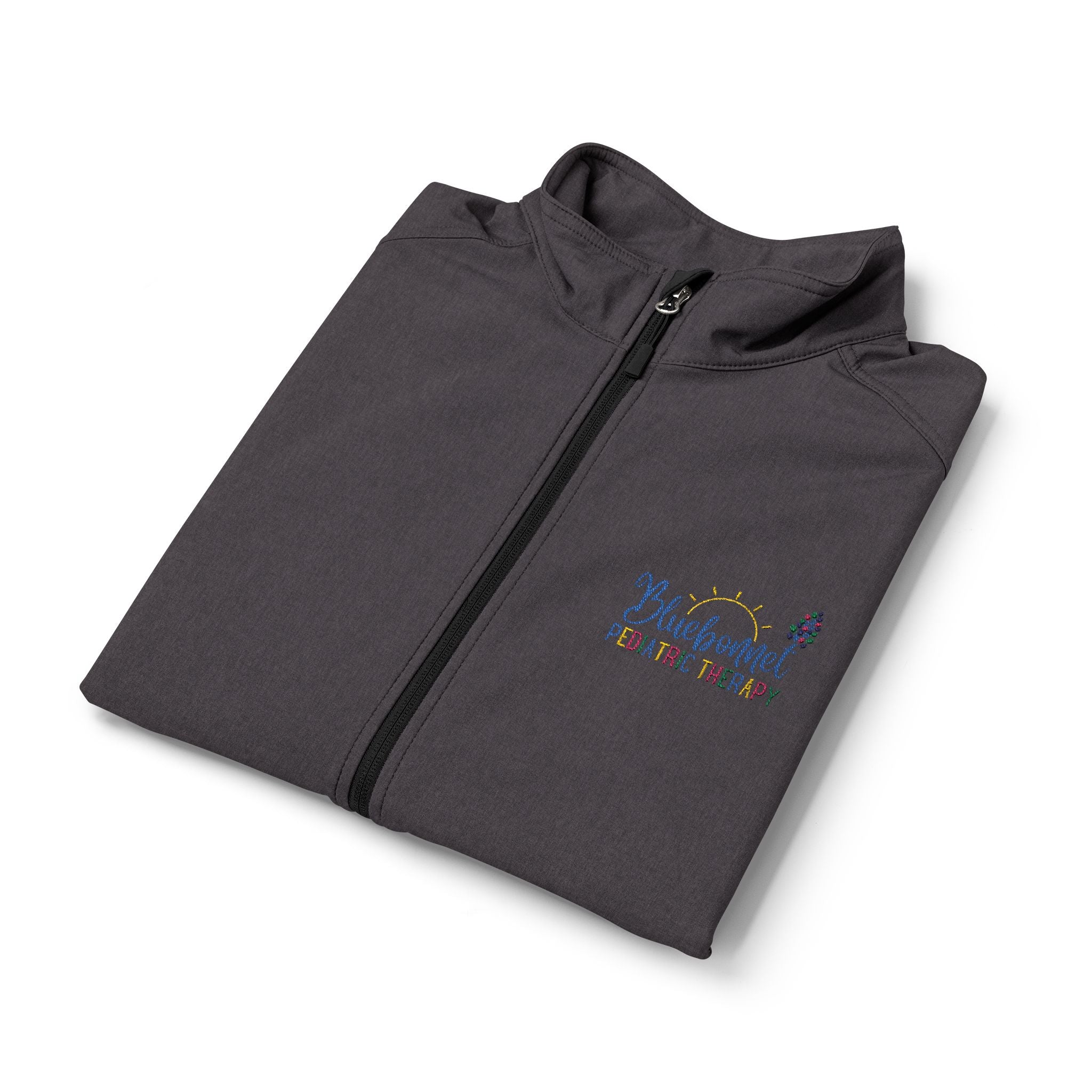 Men's Soft Shell Vest — Embroidered Floral Logo