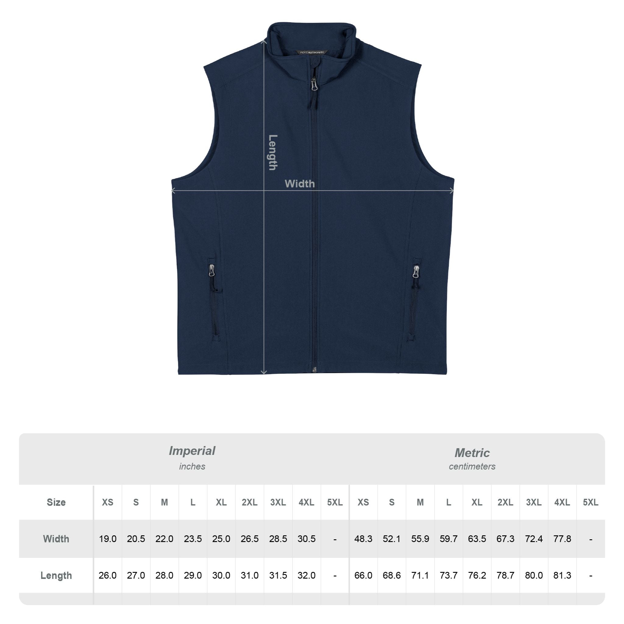 Men's Soft Shell Vest — Embroidered Floral Logo