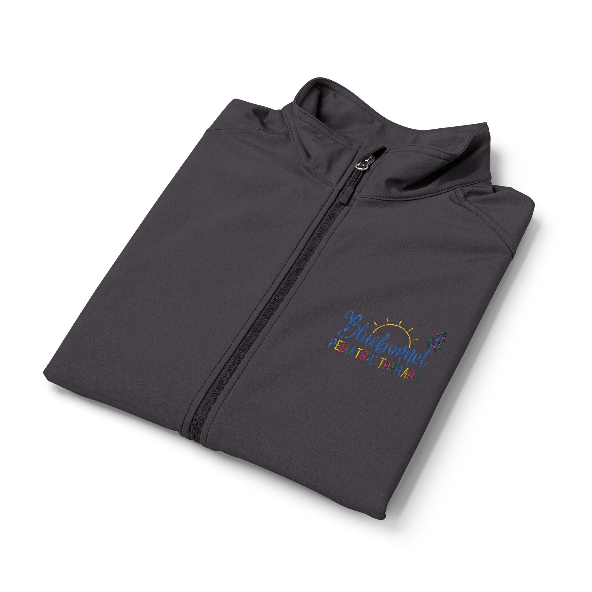 Men's Soft Shell Vest — Embroidered Floral Logo
