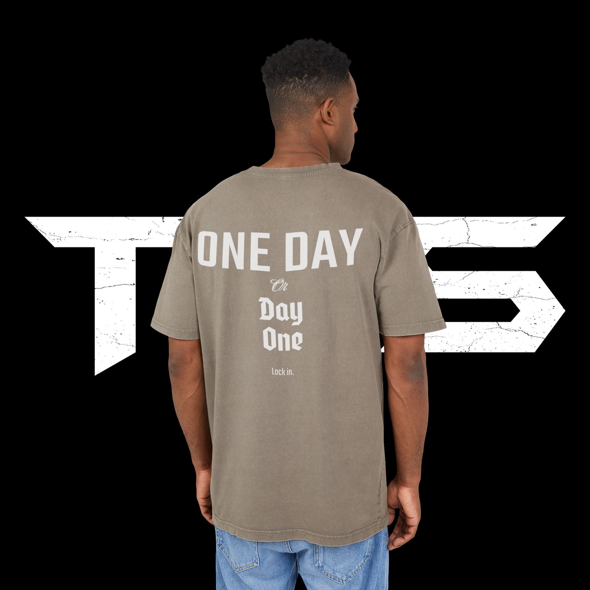 TSS Lifting Club Acid Washed Oversized Tee