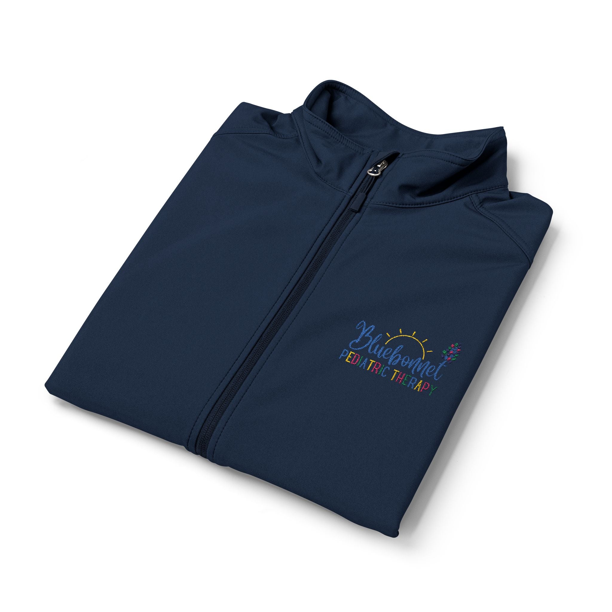 Men's Soft Shell Vest — Embroidered Floral Logo